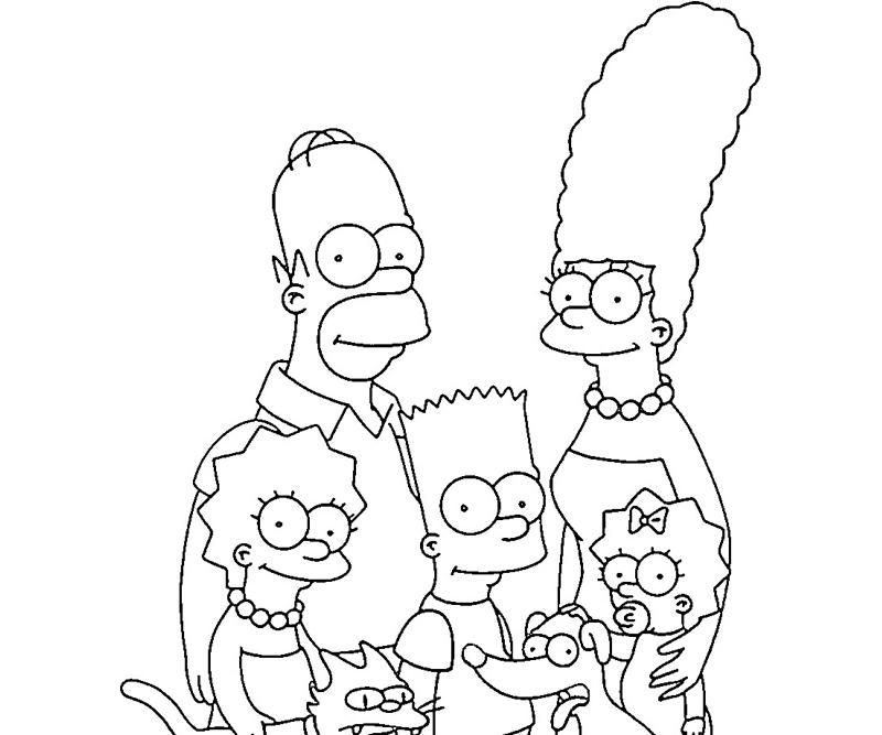 The Simpsons Coloring Pages To Print - Coloring Home