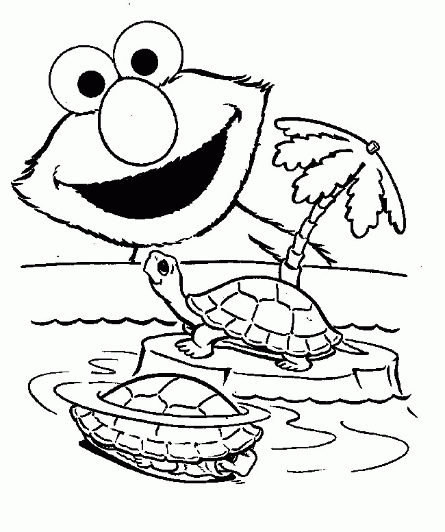 Cookie Monster Coloring Pictures | Cartoon Coloring Pages | Kids 