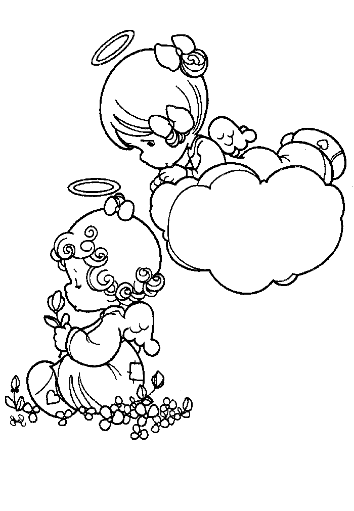 precious moments a Colouring Pages