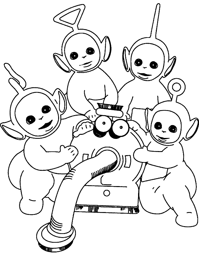 Teletubbies Coloring Games - Coloring Home