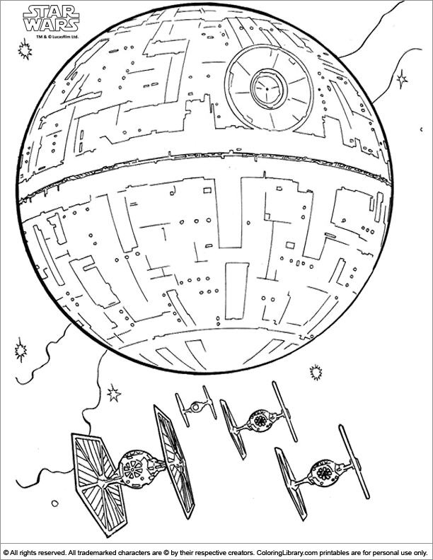 Star Wars coloring picture