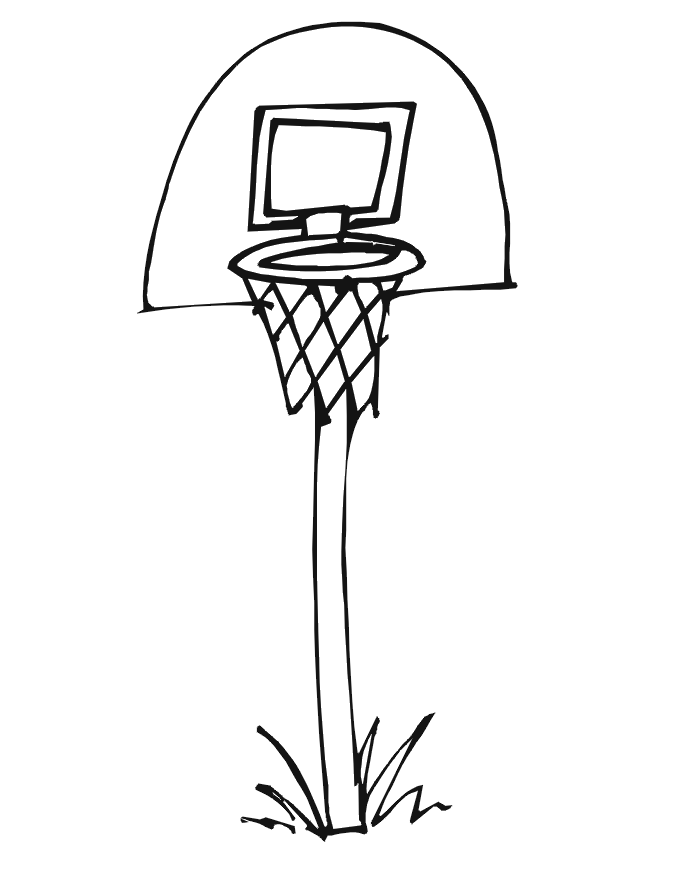 Basketball Coloring Picture | Basketball Net 2