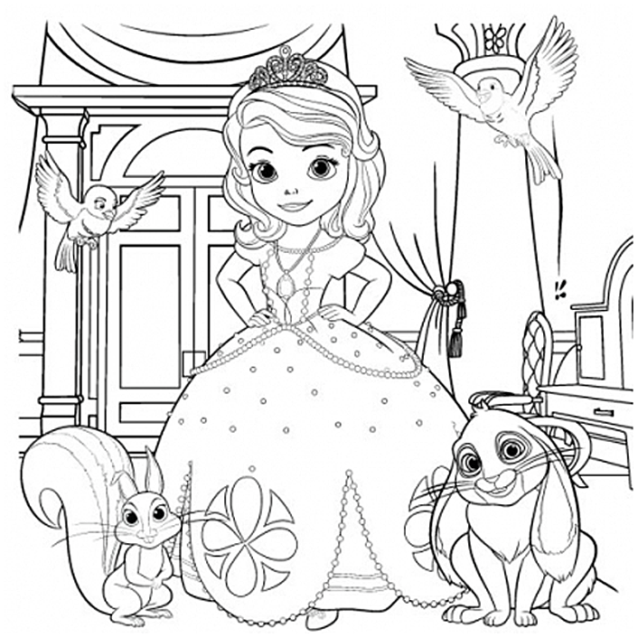 Disney Sofia Coloring Pages