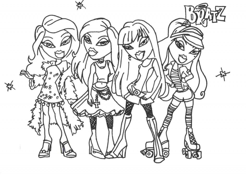 Download Bratz Girl Coloring Pages - deColoring