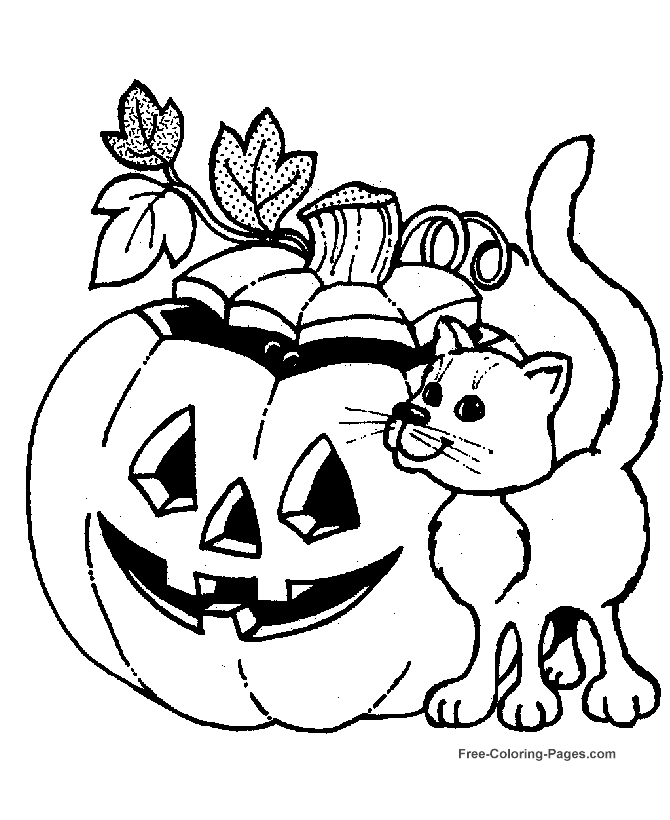 Halloween Pictures To Color Print