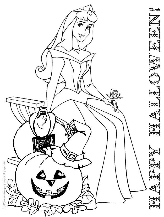 Disney Princess Halloween Coloring Pagesdisney Halloween Coloring 