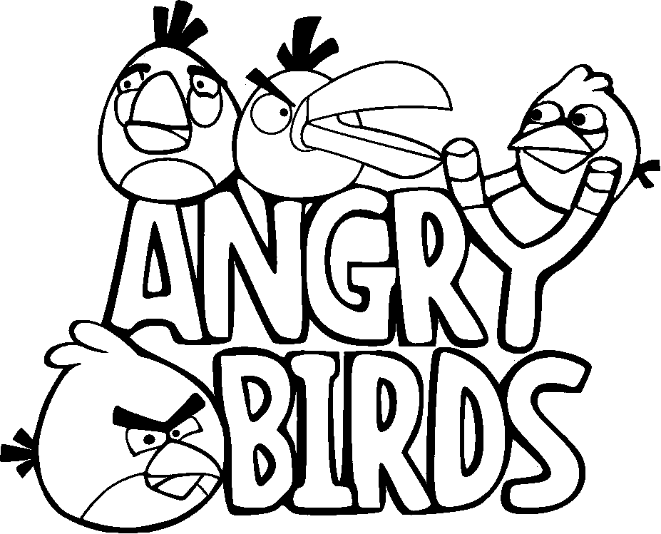 Angry Birds Picture To Coloring Pages Free | Coloring Pages For Kids