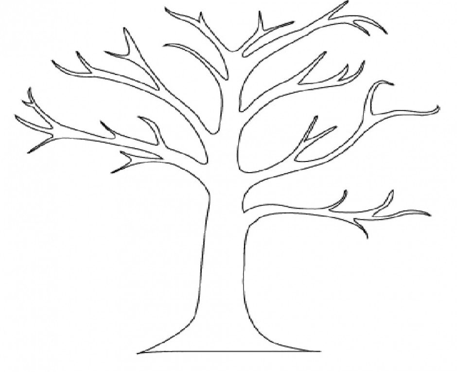 coloring pics of tree branches - Clip Art Library