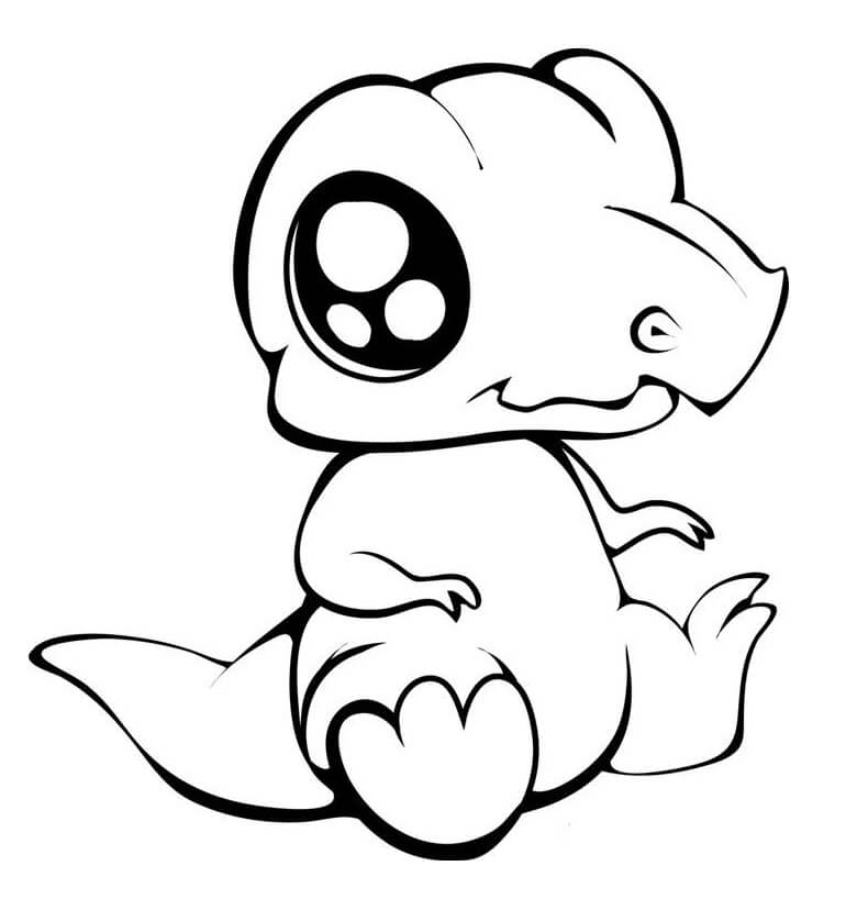 Kawaii Animal Coloring Pages - Free Printable Coloring Pages for Kids