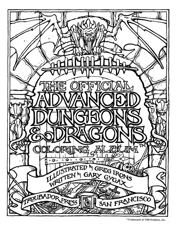 A D&D Coloring Book (From 1979) -- Only $1000 | WIRED