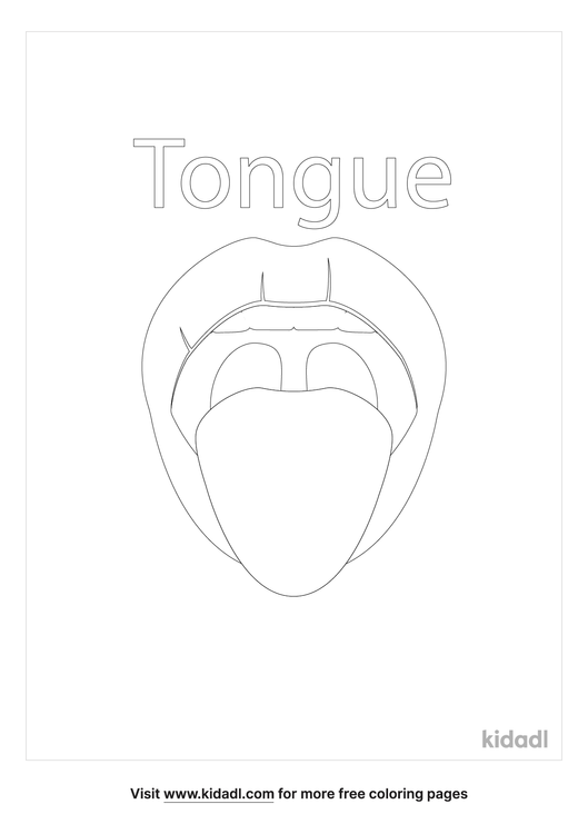 Tongue Coloring Pages | Free Human-body Coloring Pages | Kidadl