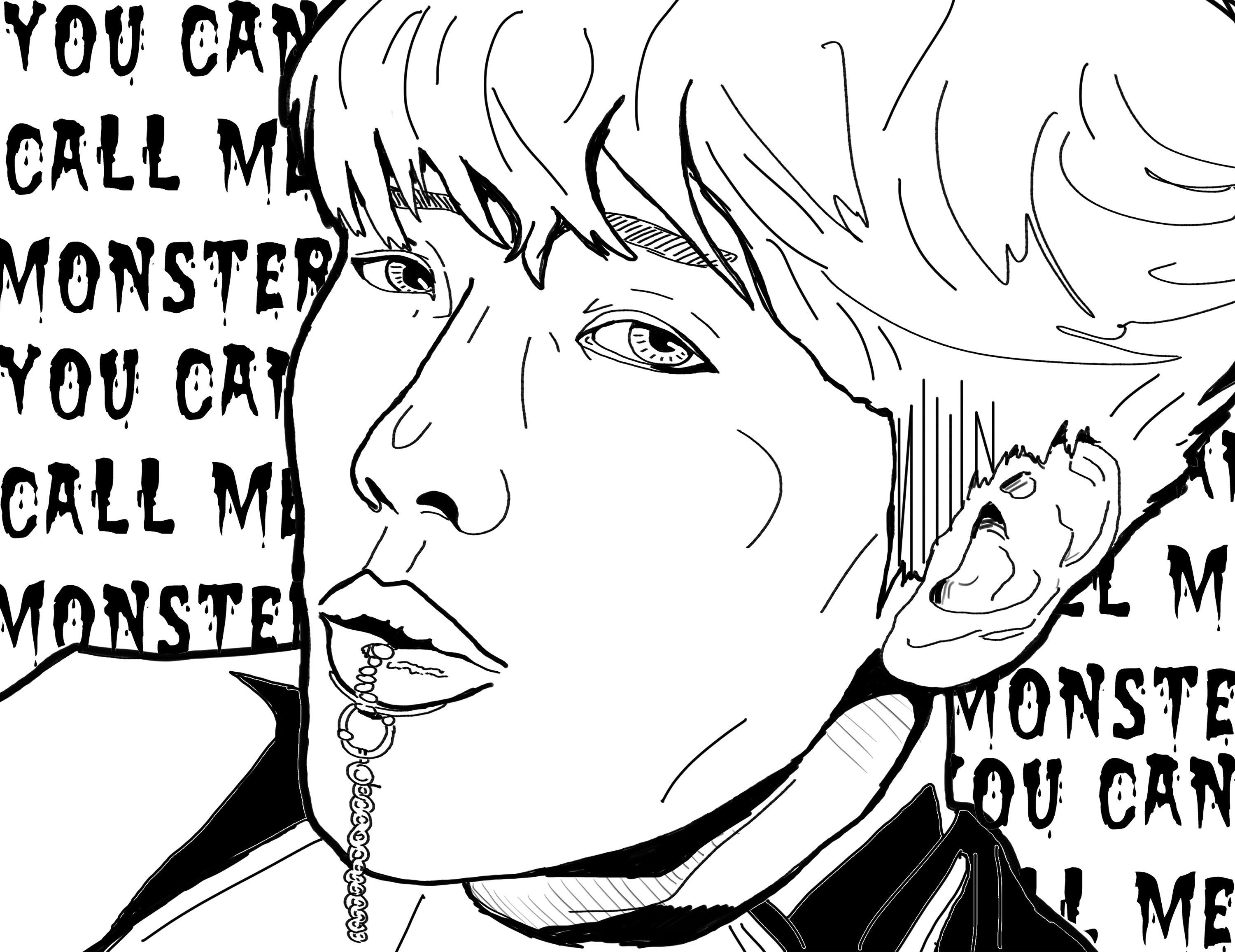 Kpop Coloring Page - Etsy