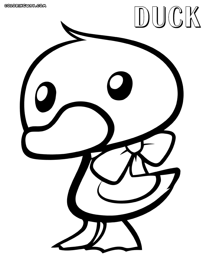 Cute Duck Coloring Pages Coloring Pages