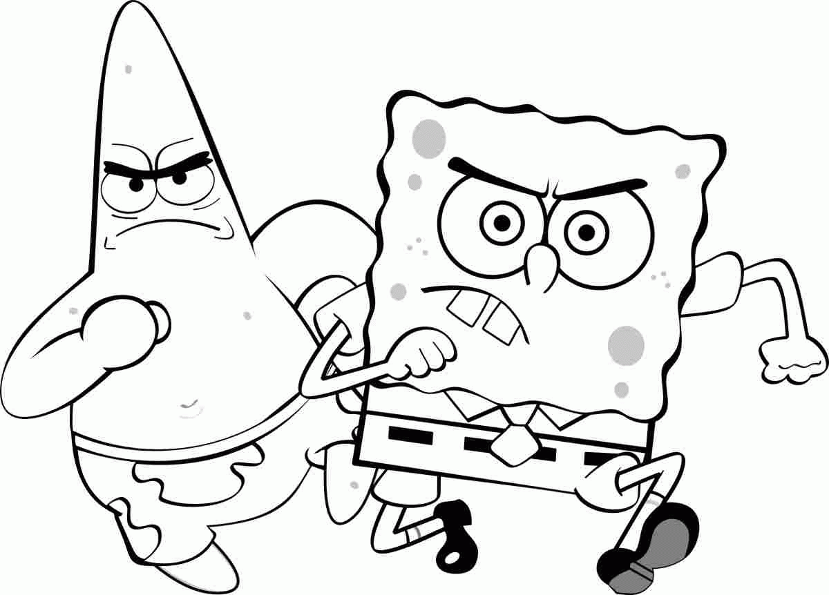 Spongebob Characters Coloring Pages - Coloring Home