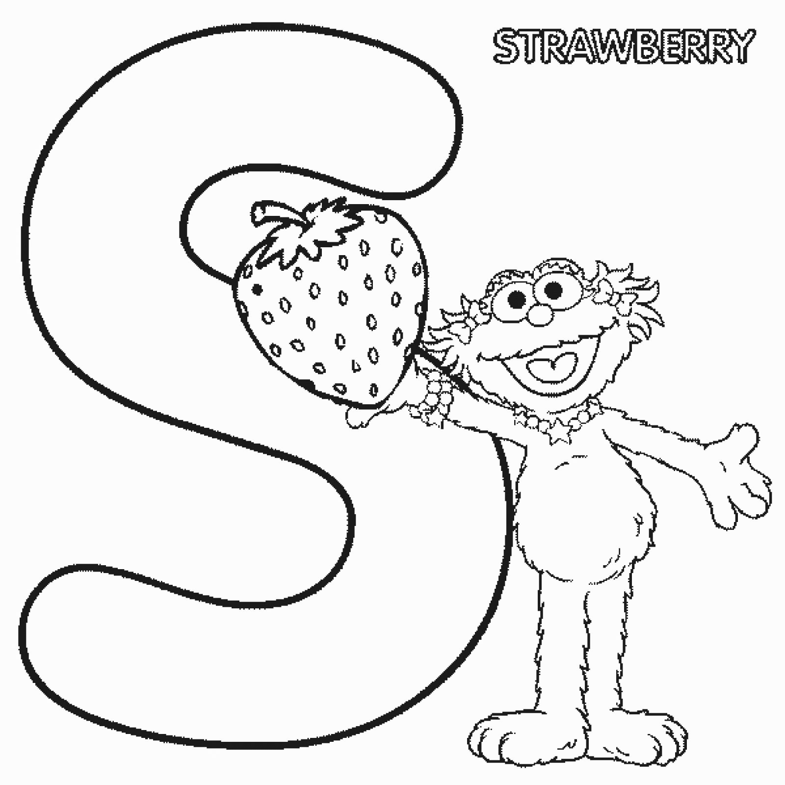 The Letter S Coloring Pages For Preschool