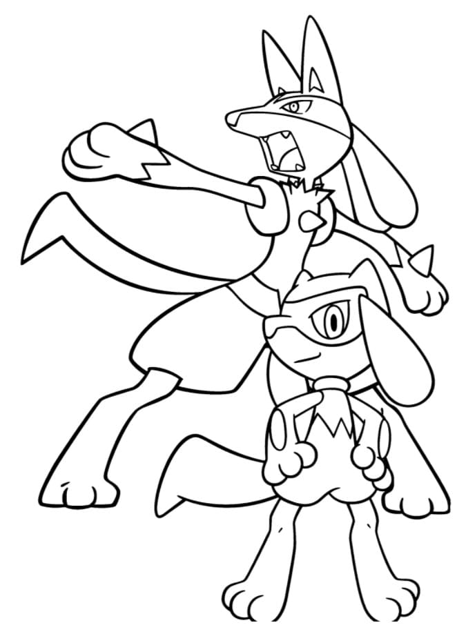 Lucario Coloring Pages - 40 Printable Coloring Pages