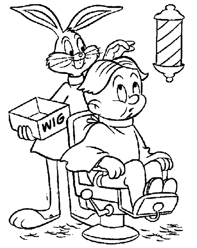 Barber #89005 (Jobs) – Printable coloring pages