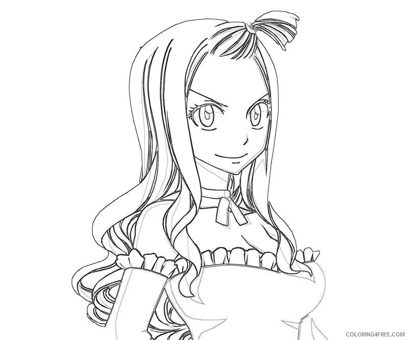 fairy tail coloring pages mirajane Coloring4free - Coloring4Free.com