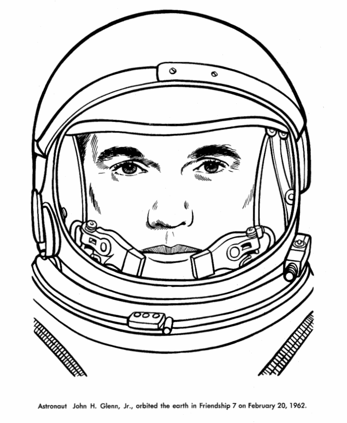 Astronaut Coloring Pages - Bestofcoloring.com
