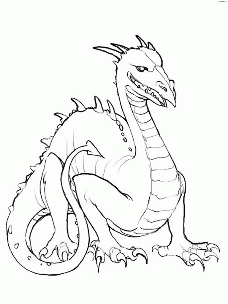 Dragons coloring pages 93 / Dragons / Kids printables coloring pages