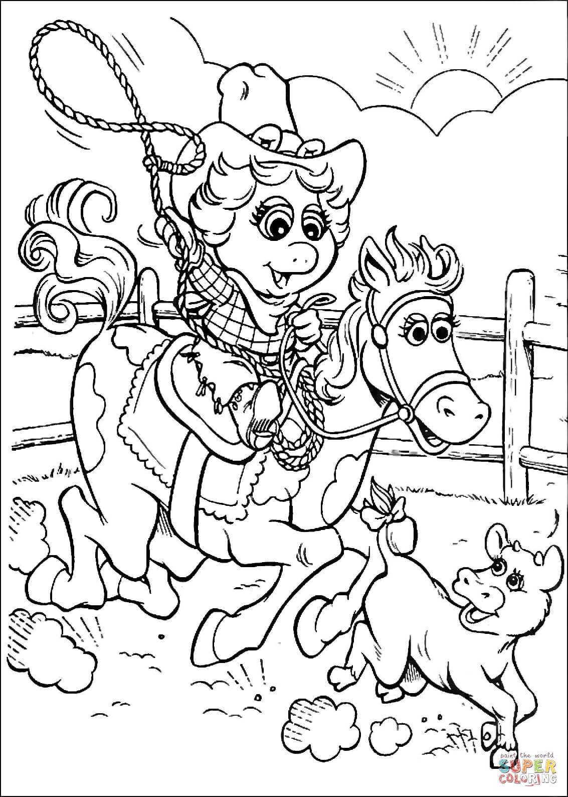 Baby Cowgirl Coloring Pages - Ð¡oloring Pages For All Ages