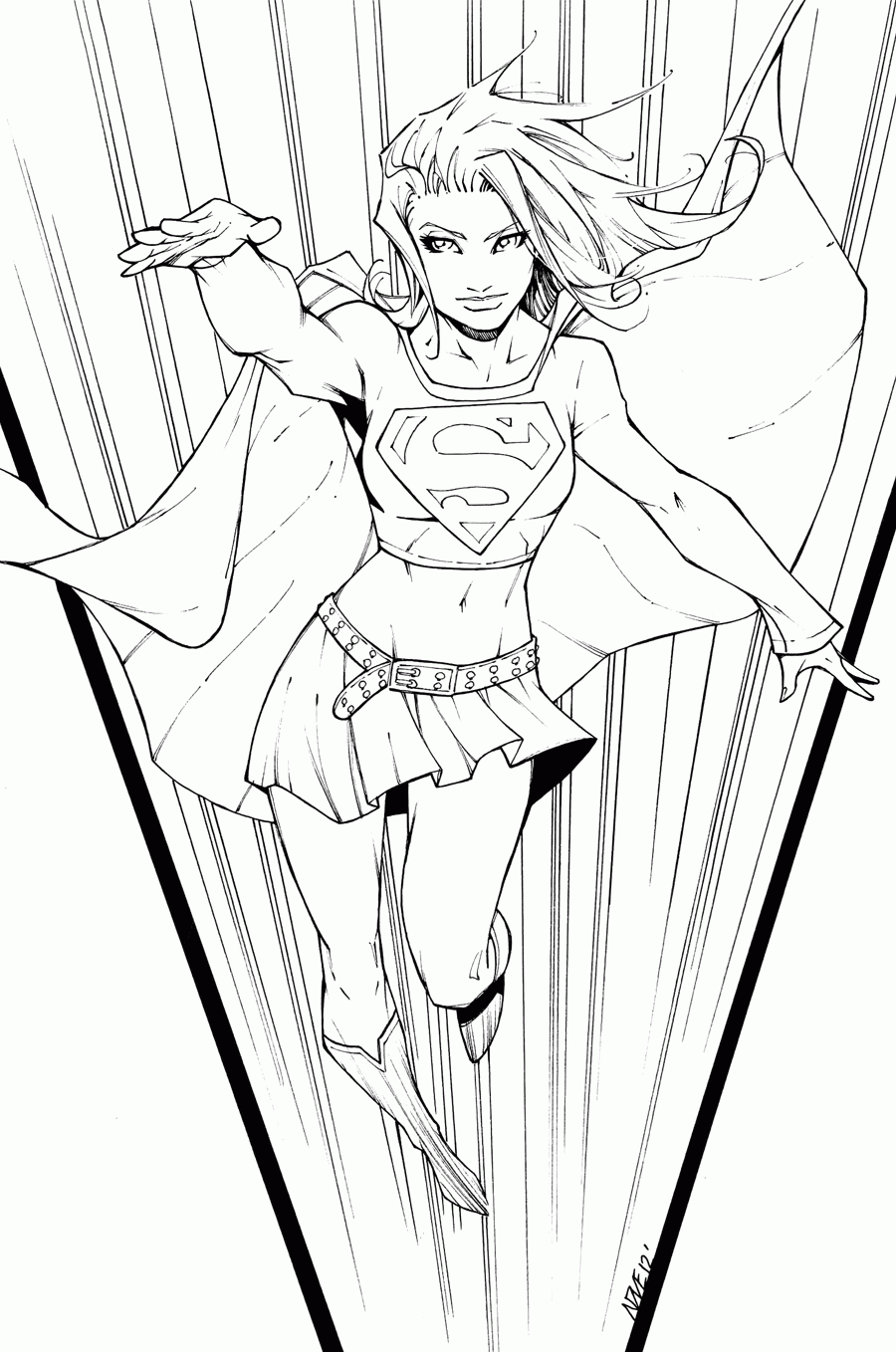 Download 11 Pics Of Drawing Supergirl Coloring Pages - DC Comic ...