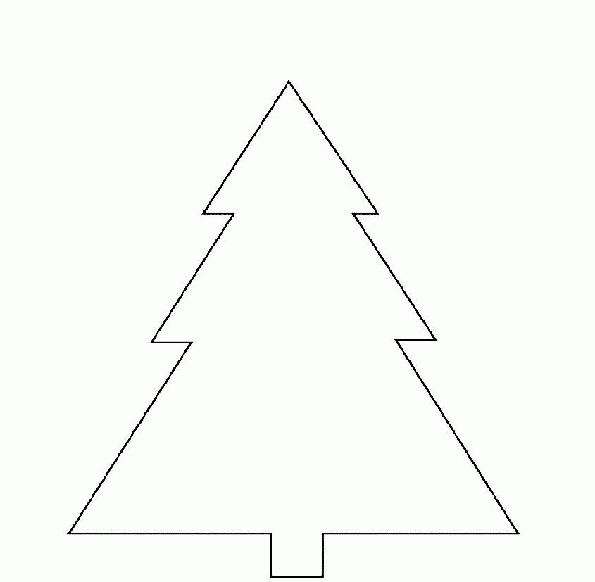 Print Basic Christmas Tree Coloring Page or Download Basic ...