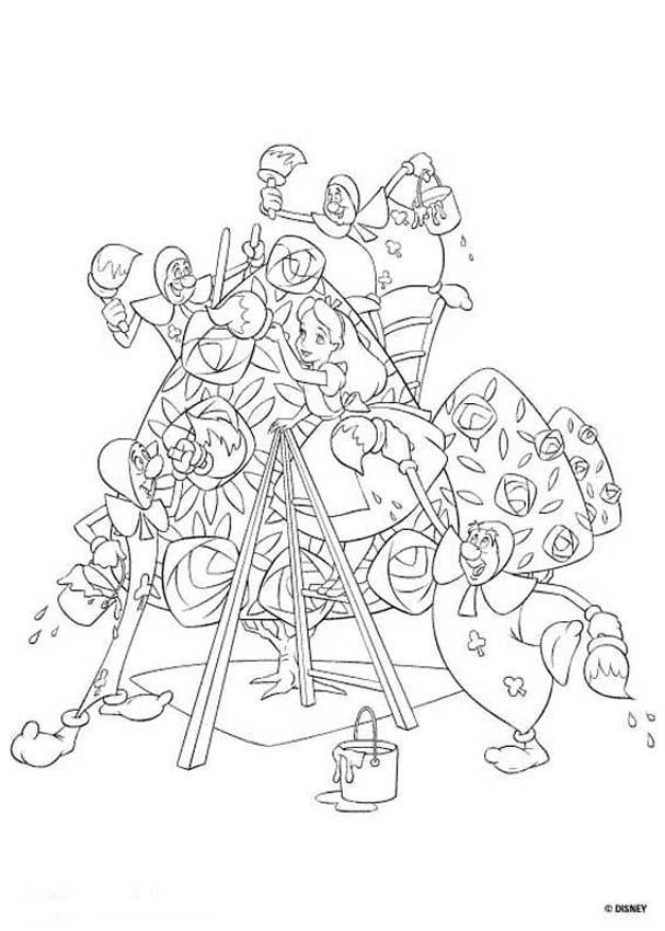 Alice in Wonderland coloring pages - Alice 17