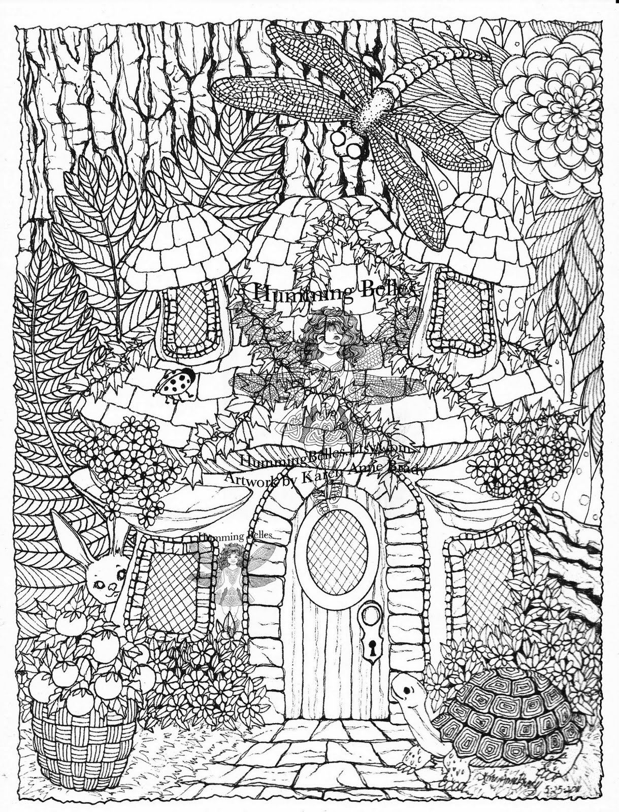 Coloring Pages: Coloring Pages For Adults Difficult Fairies