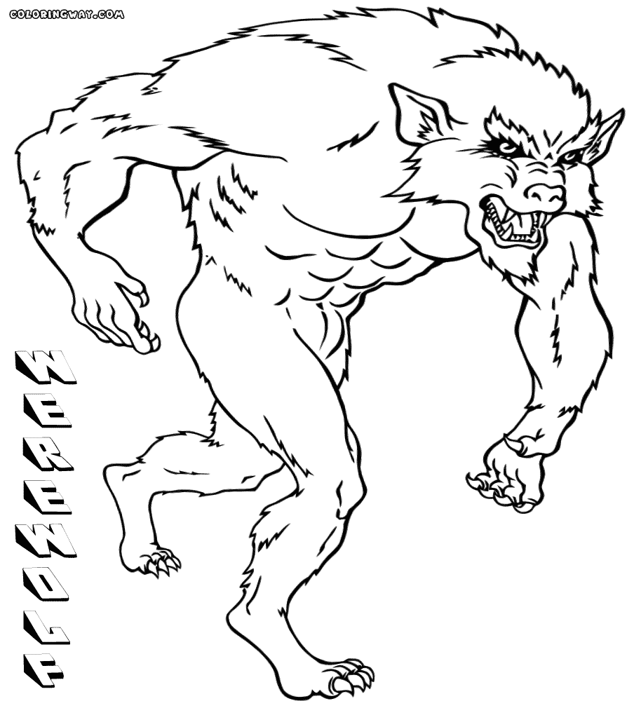 Werewolves Coloring Pages - Coloring Home