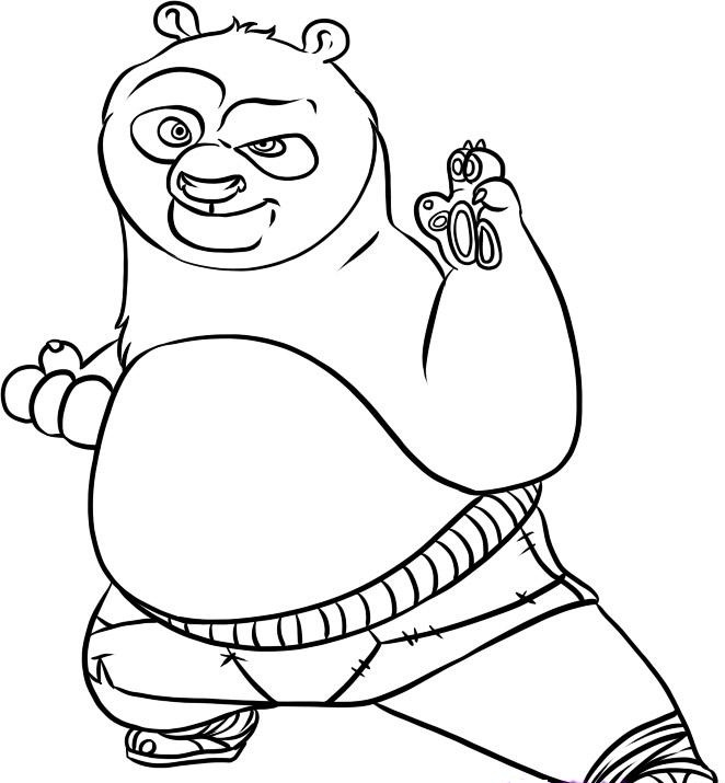 Free Printable Kung Fu Panda Coloring Page For Kids - Coloring Home