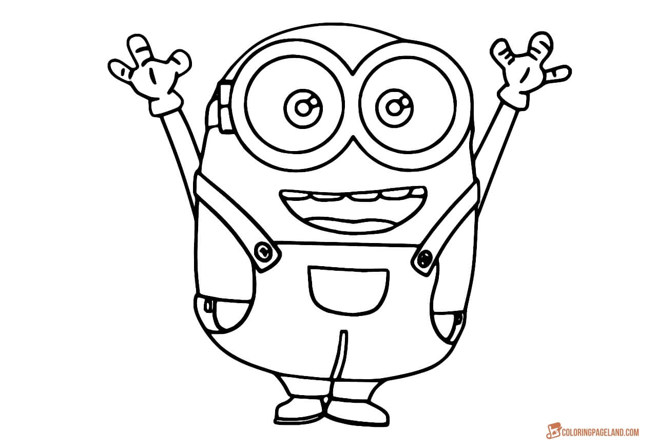 Minion Coloring Pages for Kids - Free Printable Templates