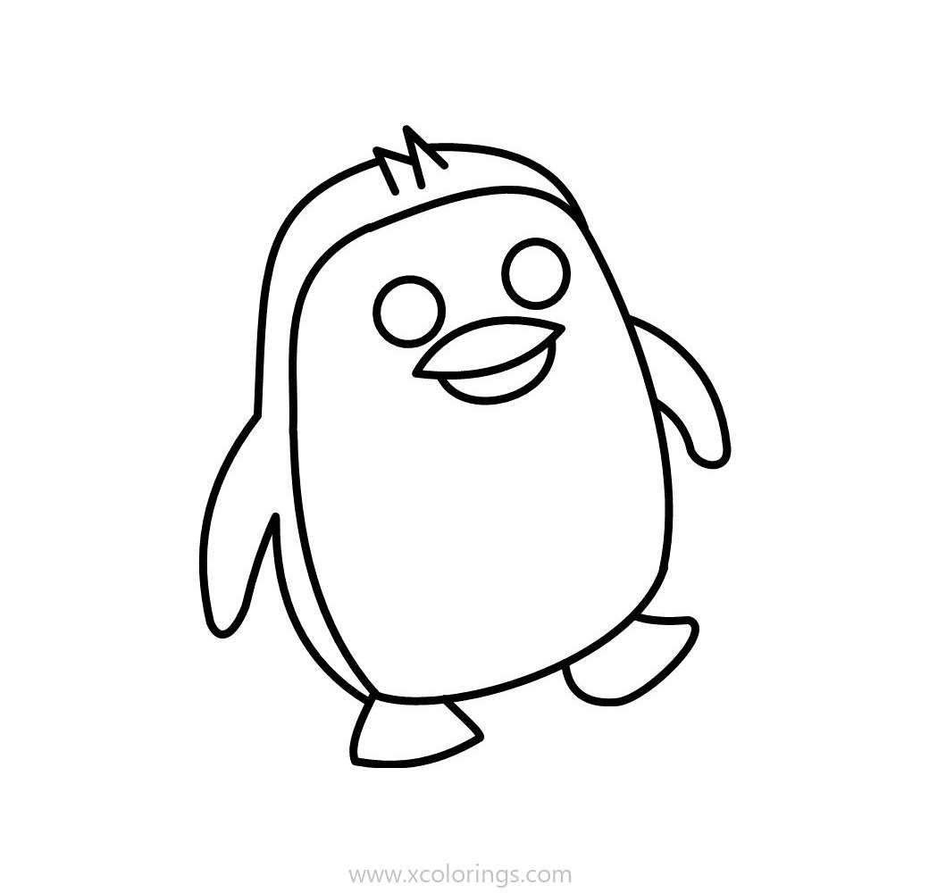 Roblox Adopt Me Coloring Pages Golden Penguin. | Penguin coloring pages,  Penguin coloring, Pets drawing