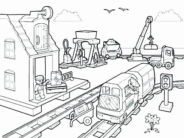 Free Construction Coloring Pages Elegant Construction Site Coloring Pages  at Getcolorings in 2020 | Train coloring pages, Lego coloring, Super coloring  pages