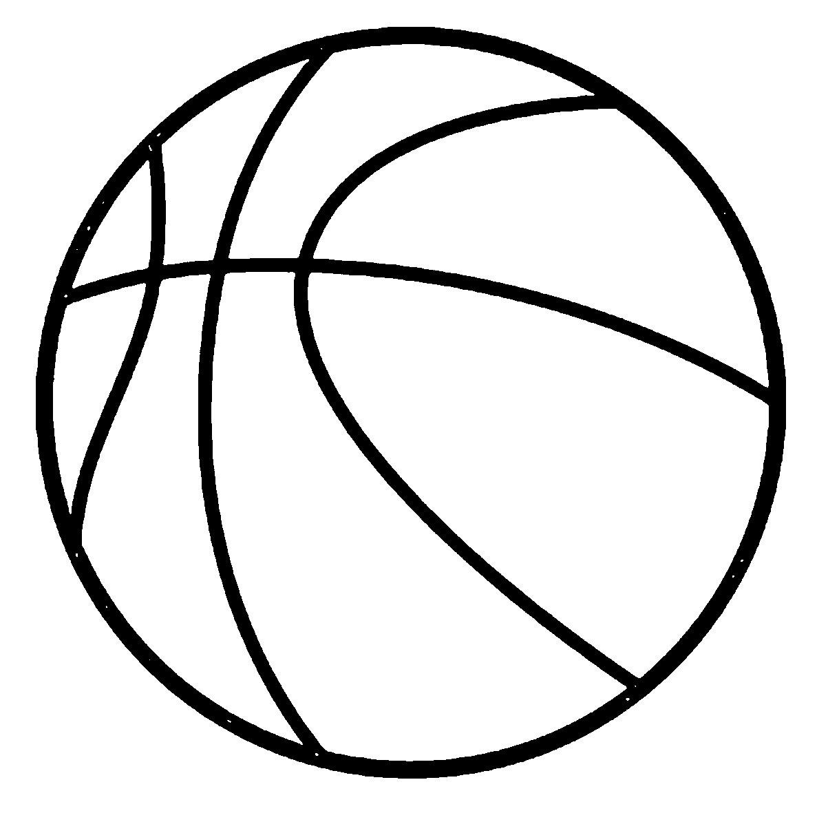 Basketball Ball Coloring Page (1) | Wecoloringpage