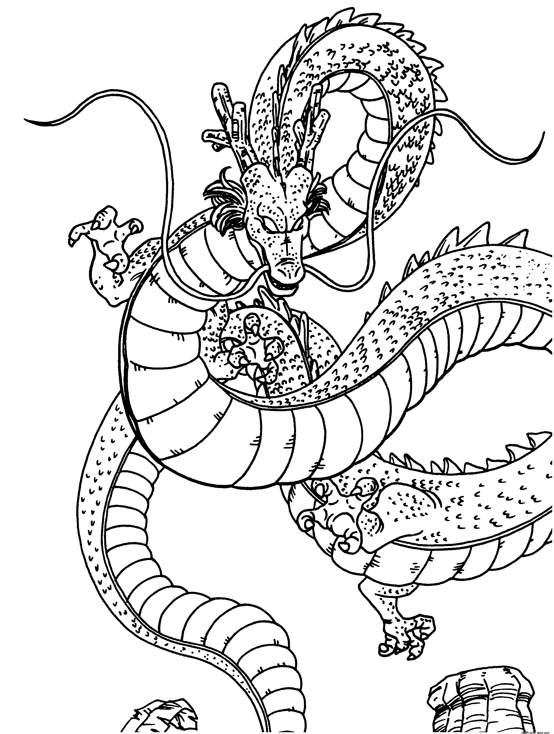 Dragon Ball Z Dragon Coloring Pages Online Free   Coloring Home