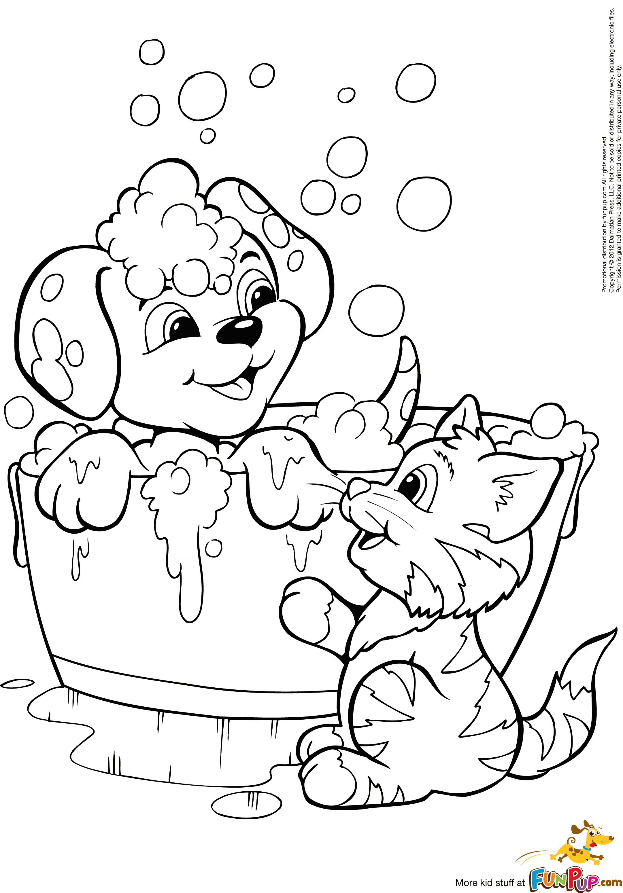 Download Kitten And Puppy Coloring Pages To Print - Coloring Home