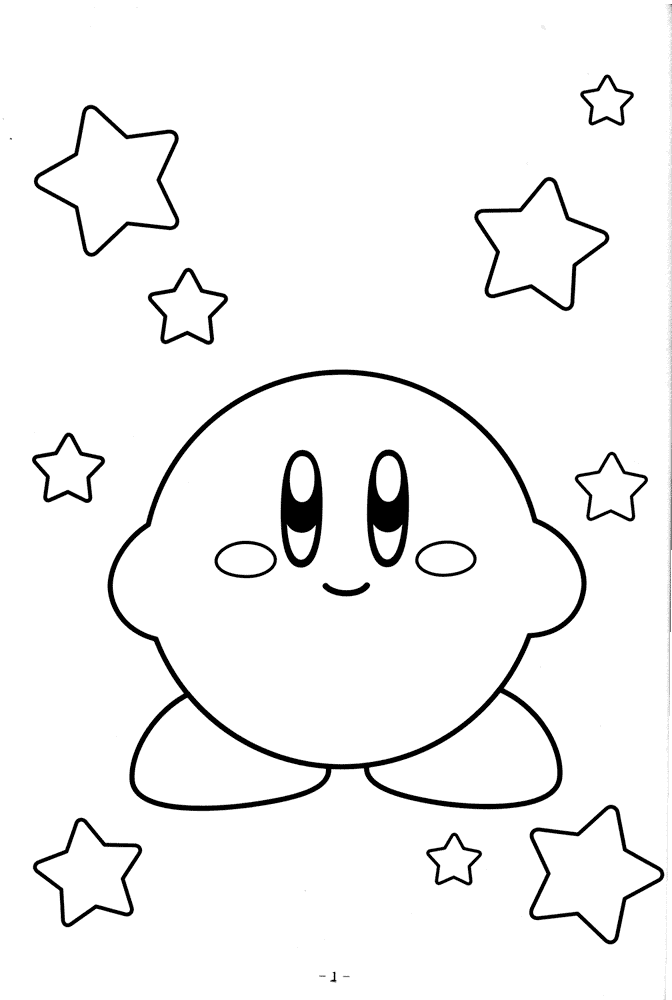 kirby coloring pages for kids | Only Coloring Pages