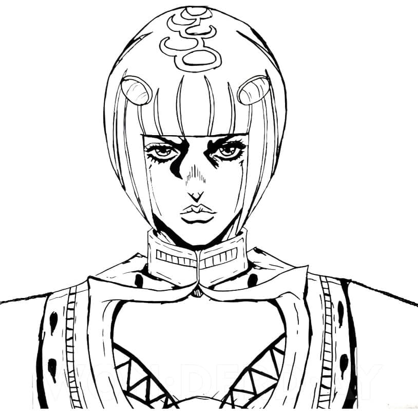 Bruno Buccellati from Jojo's Bizarre Adventure Coloring Page - Free  Printable Coloring Pages for Kids