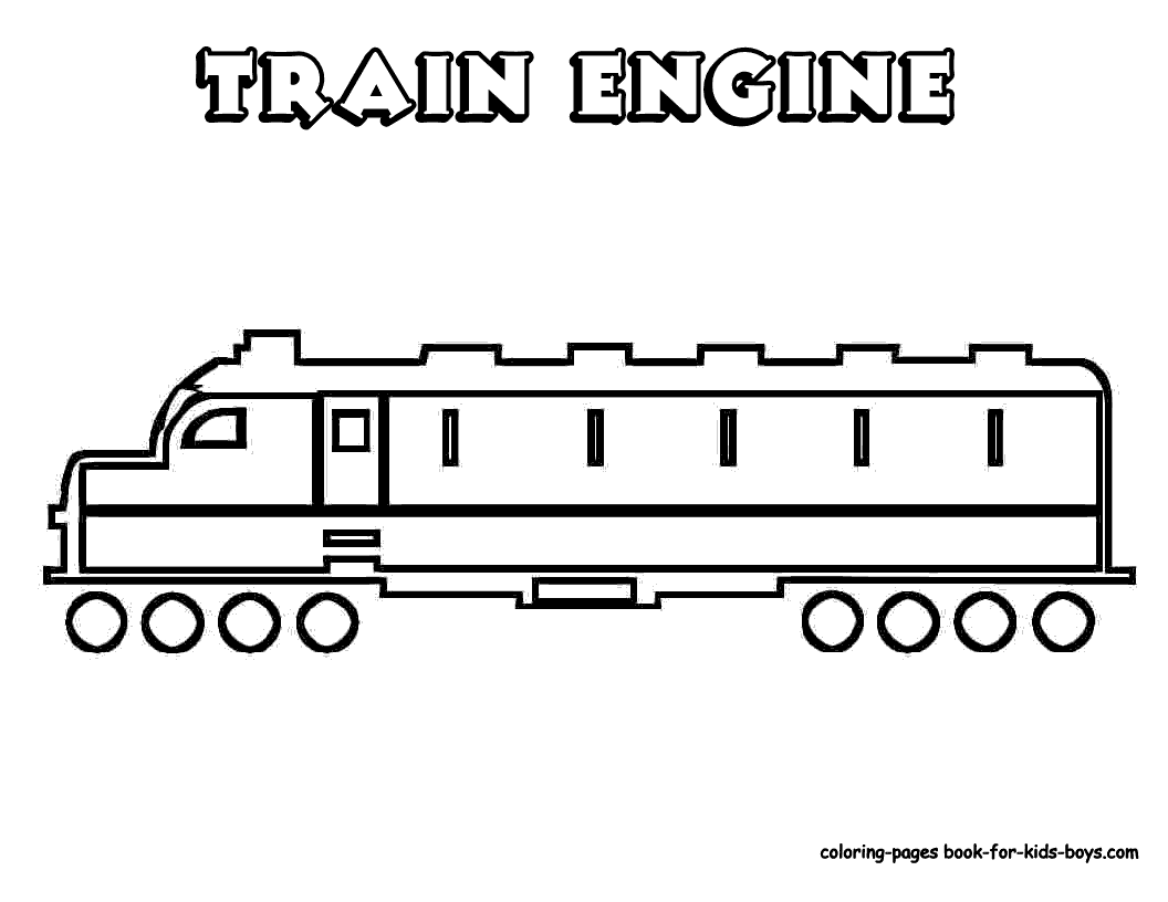 Train Engine Coloring Page | Clipart Panda - Free Clipart Images