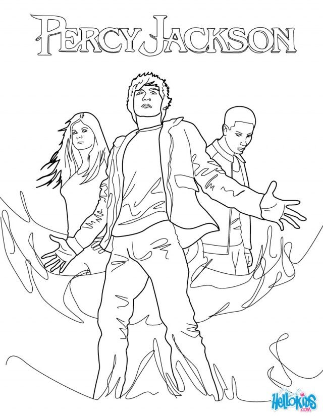 percy jackson drawing colour