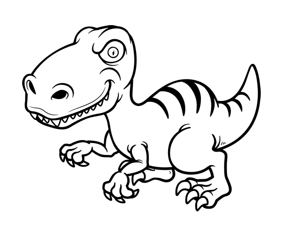 Velociraptor Coloring Pages | Barriee