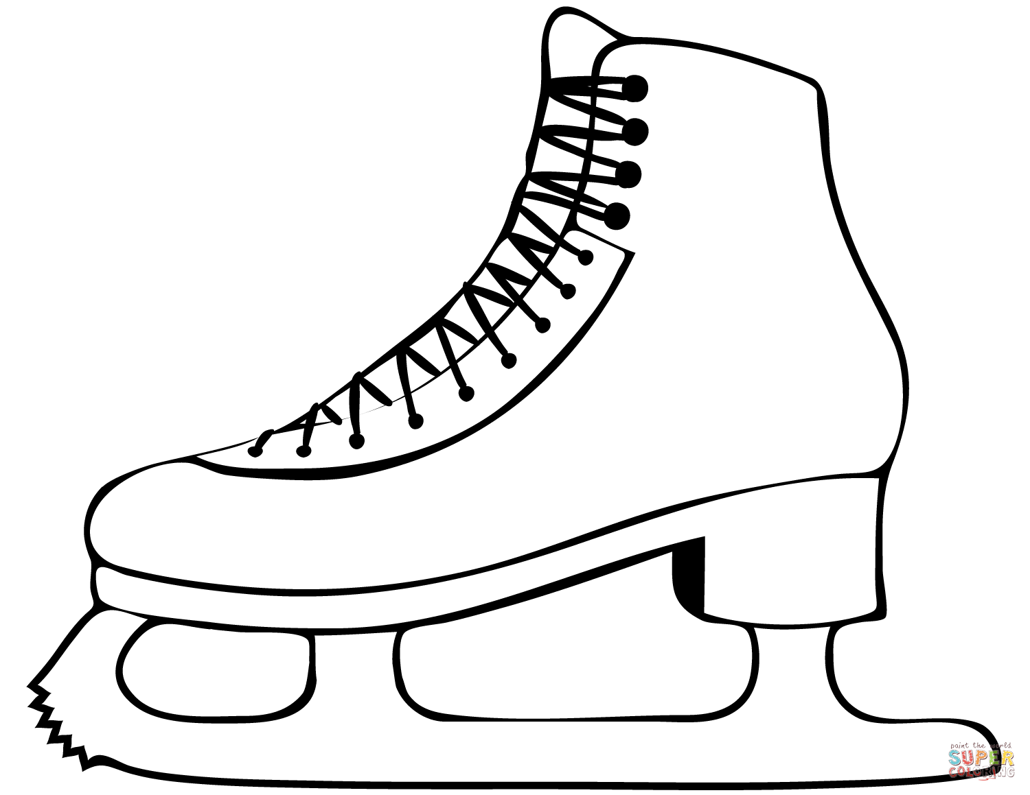 Ice Skate coloring page | Free Printable Coloring Pages