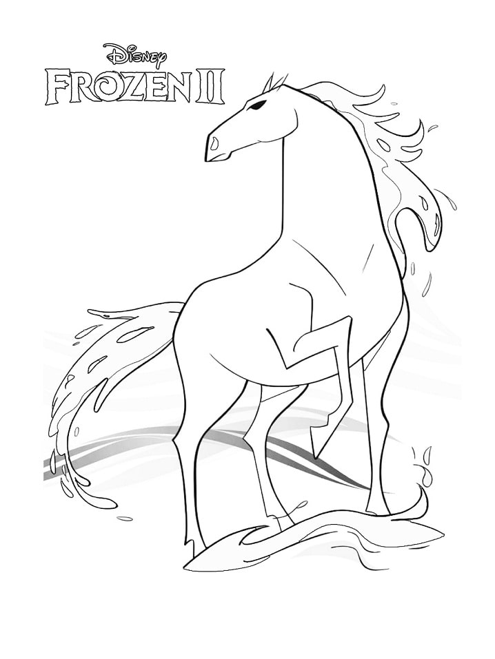 Nokk Frozen 2 Coloring Page - Free Printable Coloring Pages for Kids
