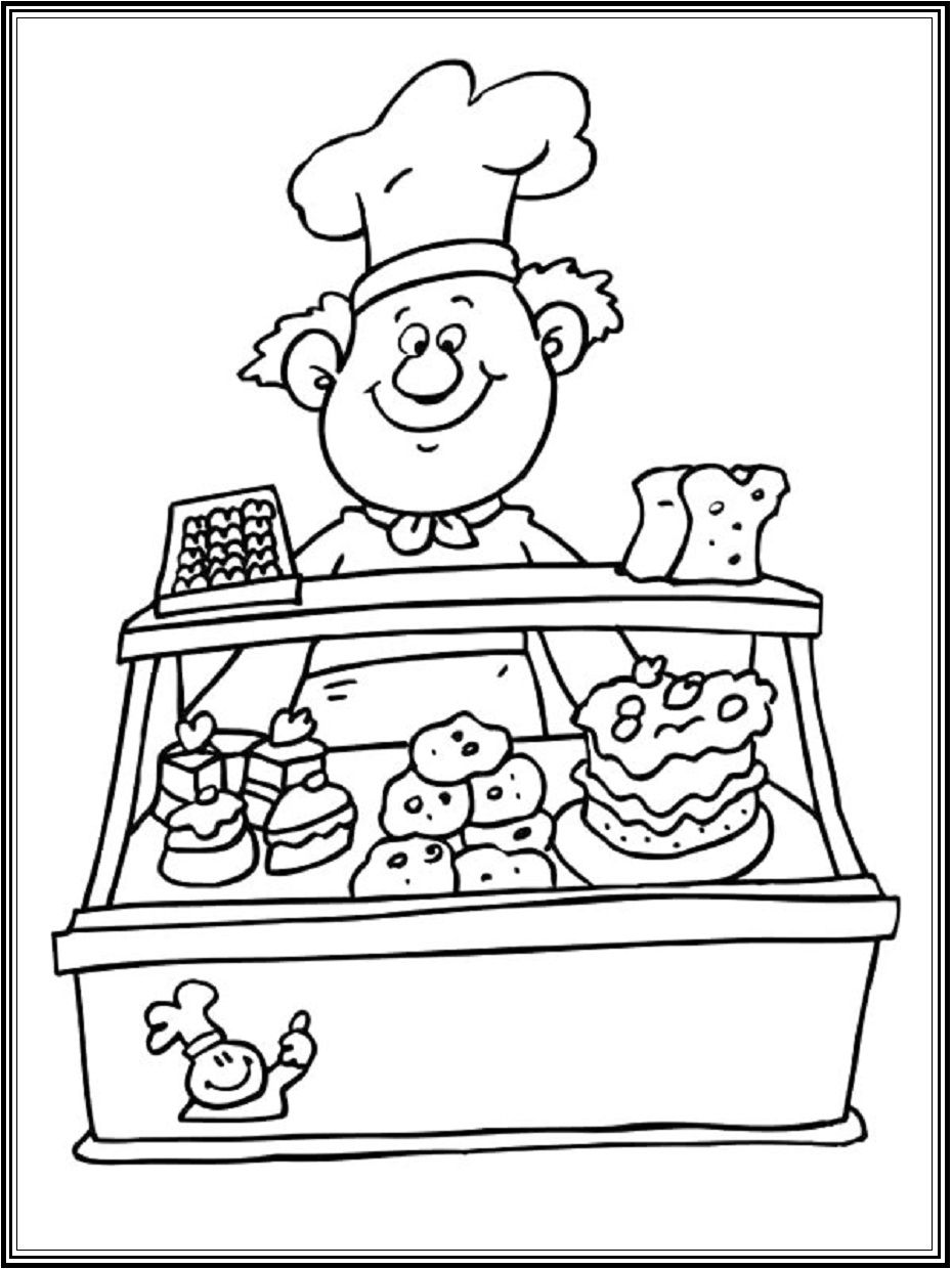 Bij bakker... | Coloring pages, Free coloring pages, Coloring ...