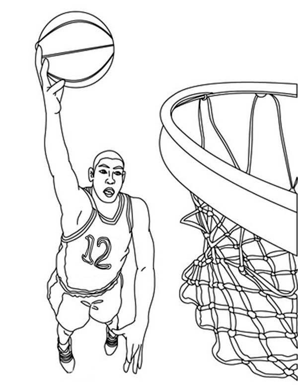 coloring pages basketball player kevin durant