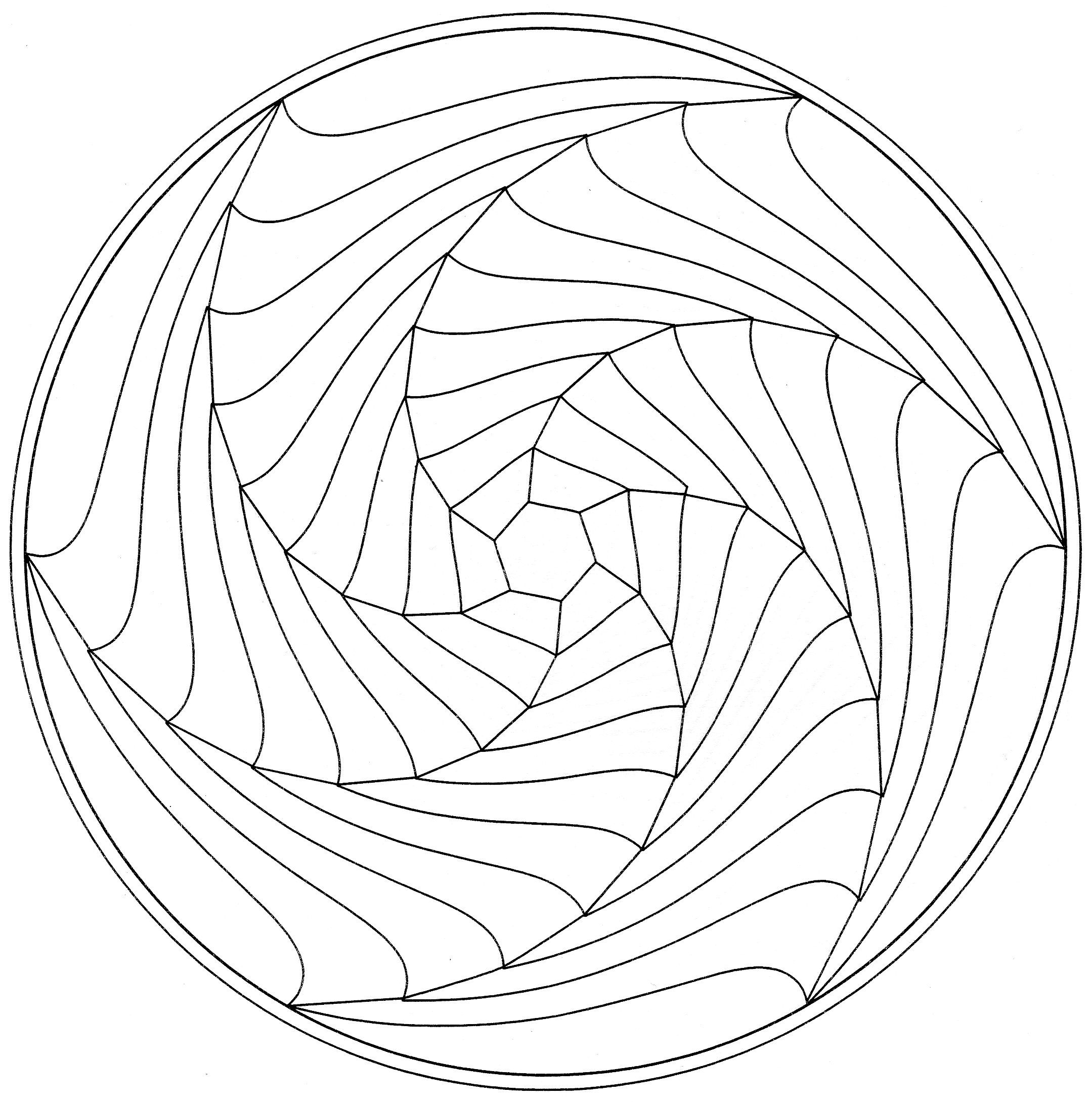Spiral Coloring Pages - Coloring Home
