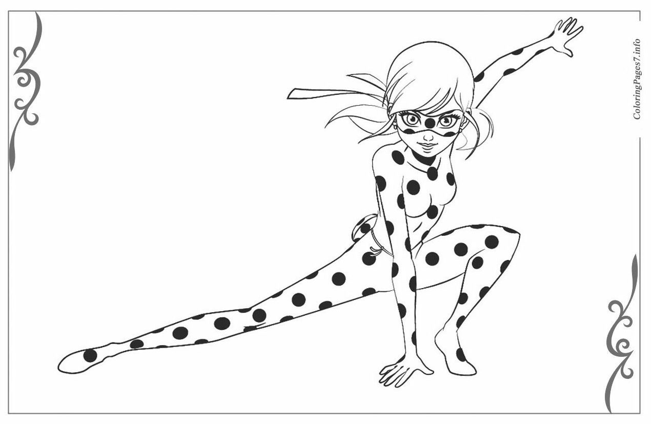 Miraculous: Tales of Ladybug & Cat Noir online Coloring Pages for ...