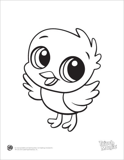 Cute Bird Coloring Page - Clip Art Library - Coloring Home