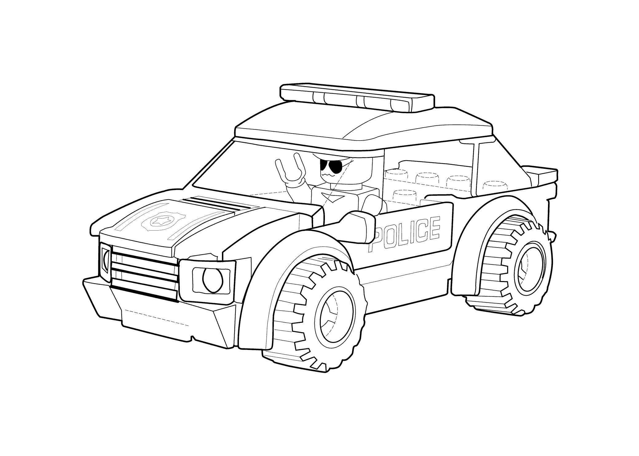 Lego city coloring pages to download and print for free